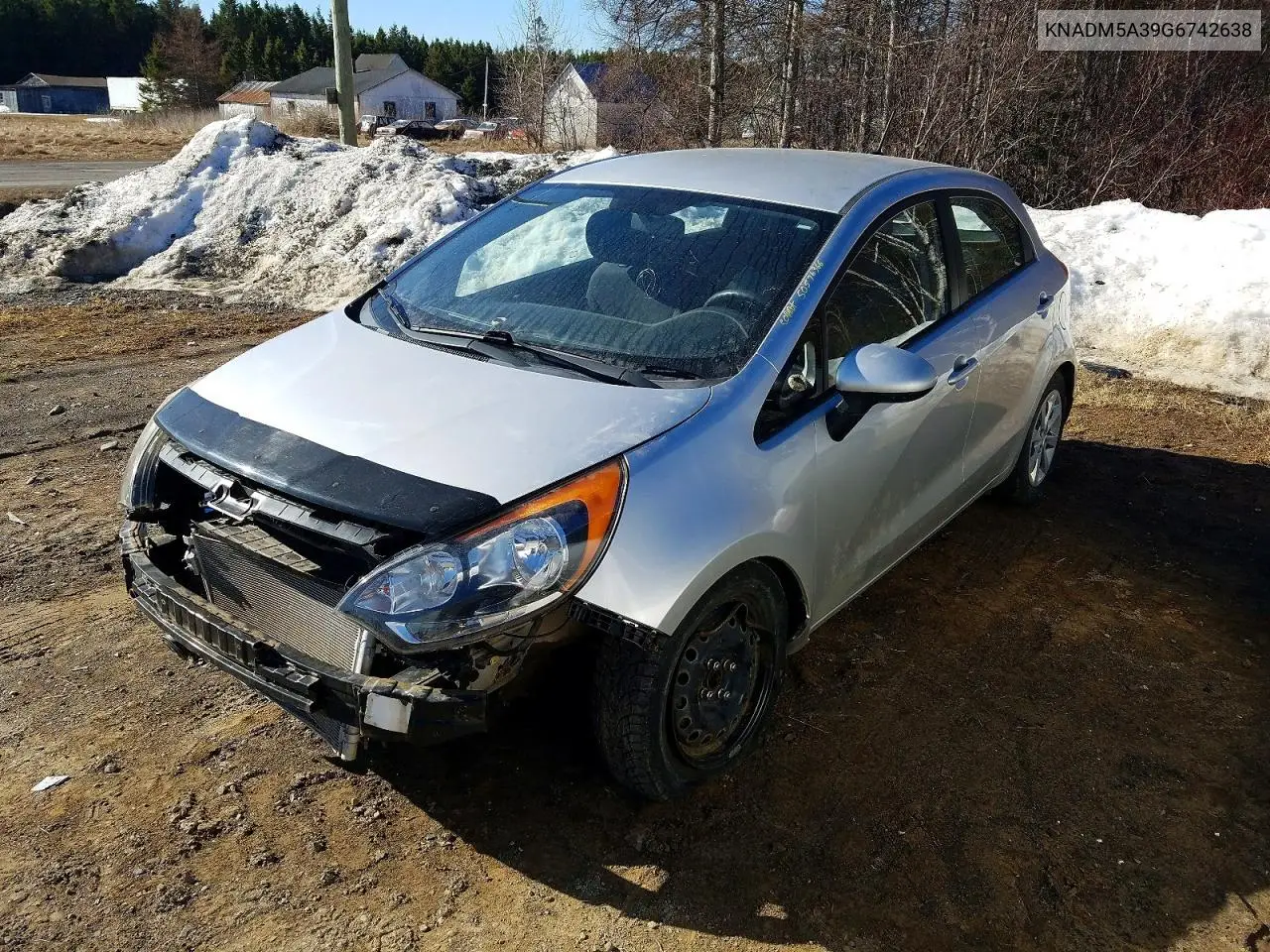 2016 Kia Rio Lx VIN: KNADM5A39G6742638 Lot: 50576366