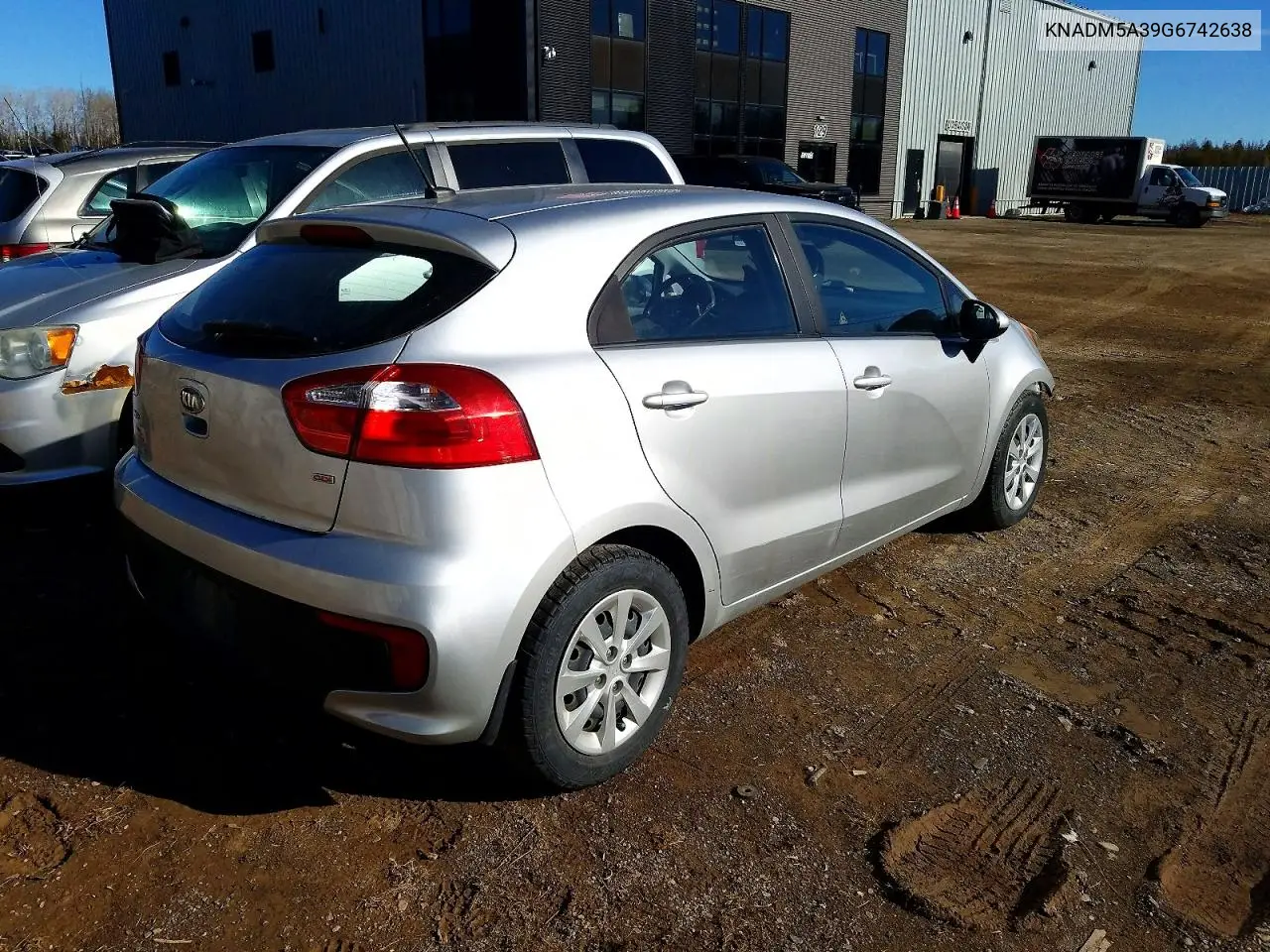 2016 Kia Rio Lx VIN: KNADM5A39G6742638 Lot: 50576366