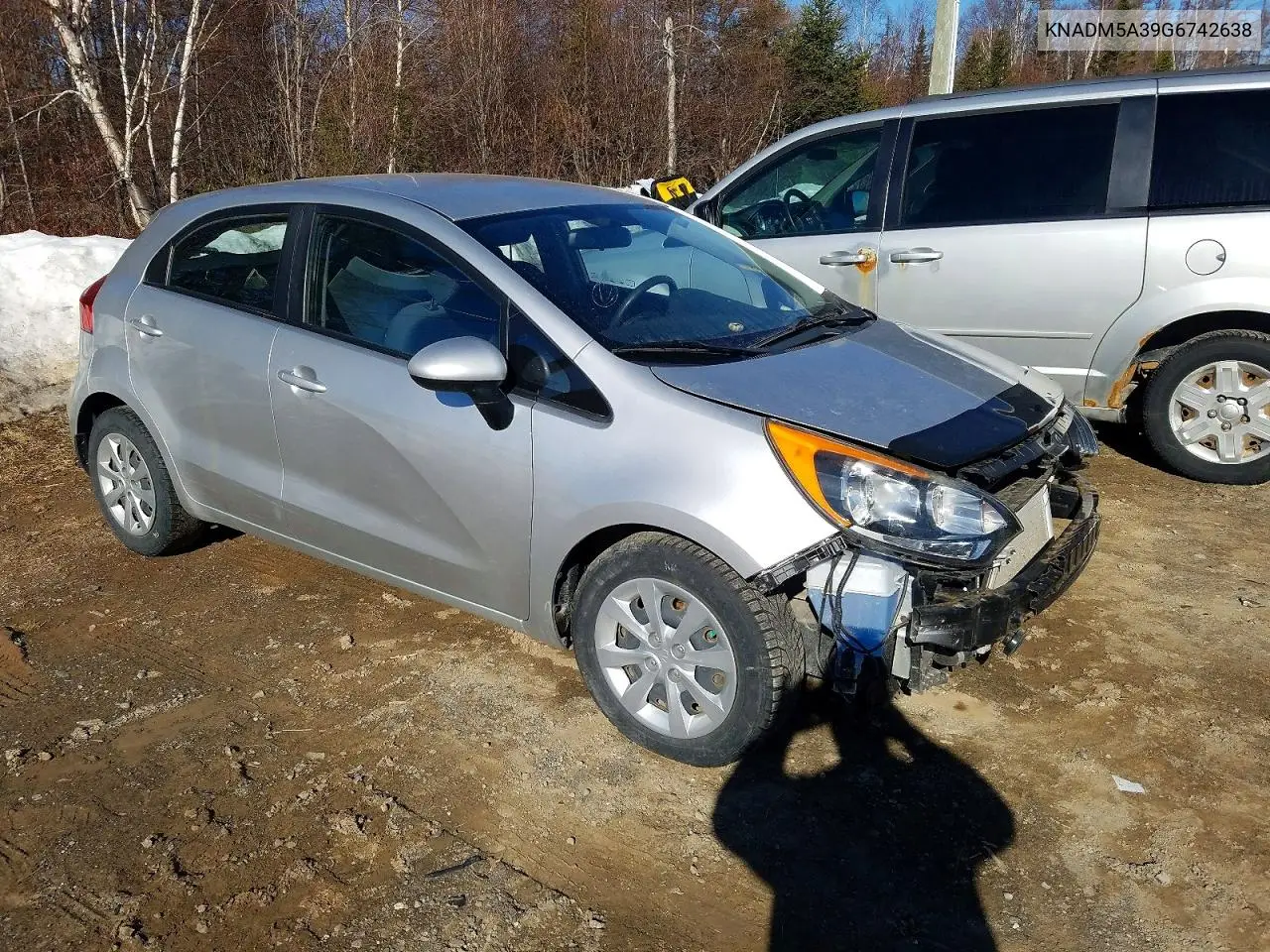 2016 Kia Rio Lx VIN: KNADM5A39G6742638 Lot: 50576366