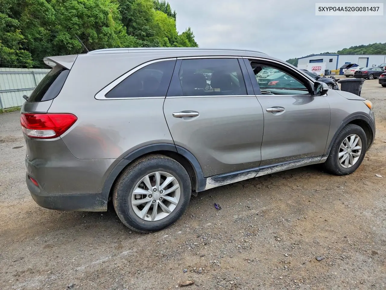 2016 Kia Sorento Lx V6 VIN: 5XYPG4A52GG081437 Lot: 55442346
