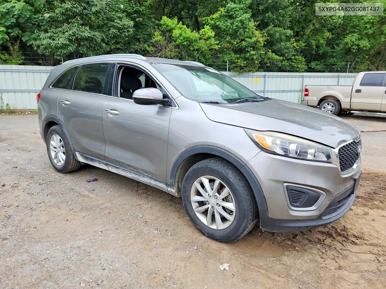 2016 Kia Sorento Lx V6 VIN: 5XYPG4A52GG081437 Lot: 55442346