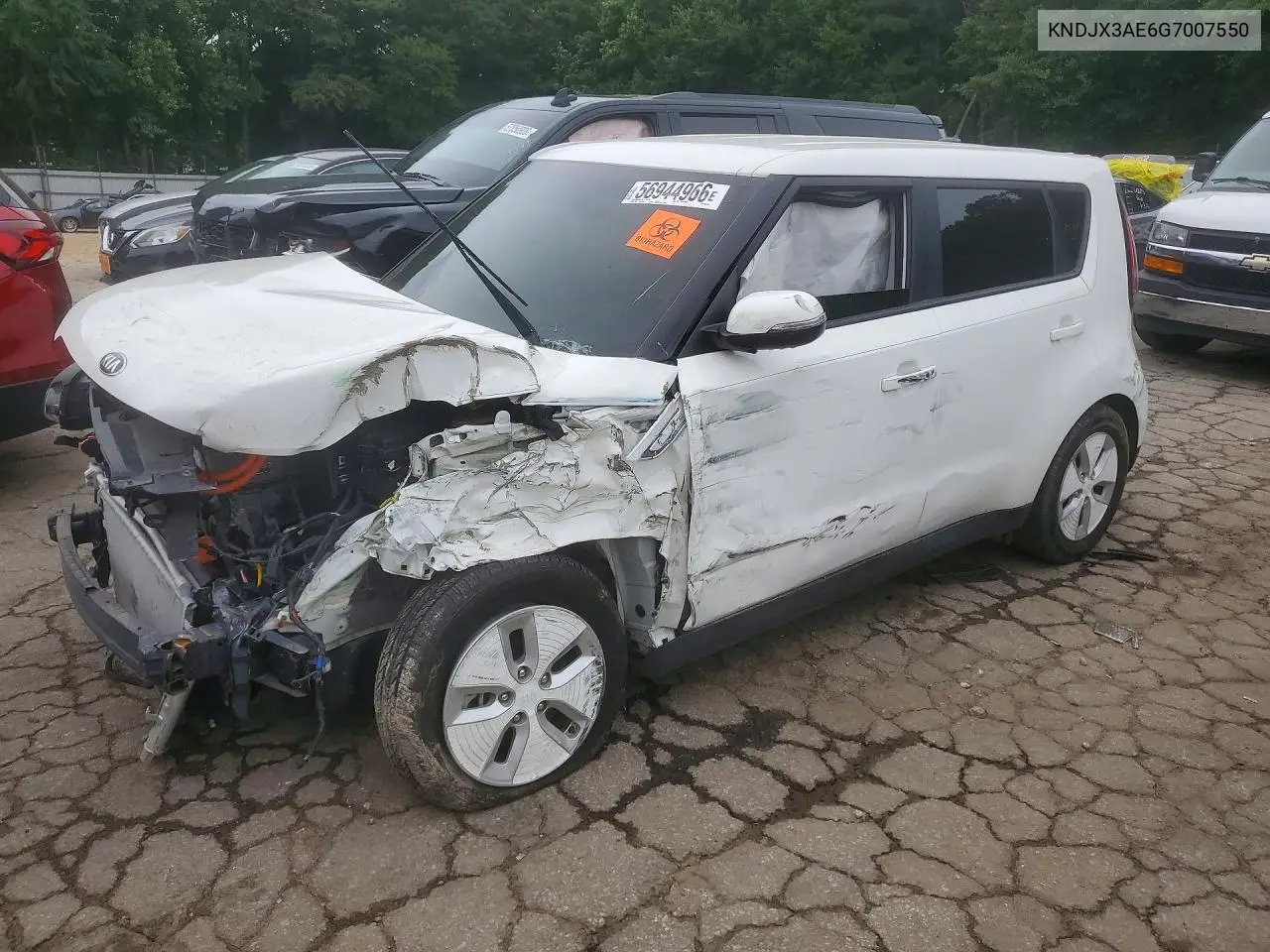 2016 Kia Soul Ev + VIN: KNDJX3AE6G7007550 Lot: 56944966