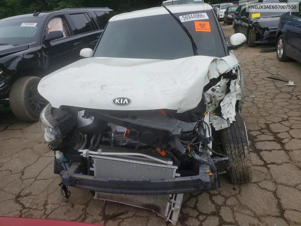 2016 Kia Soul Ev + VIN: KNDJX3AE6G7007550 Lot: 56944966