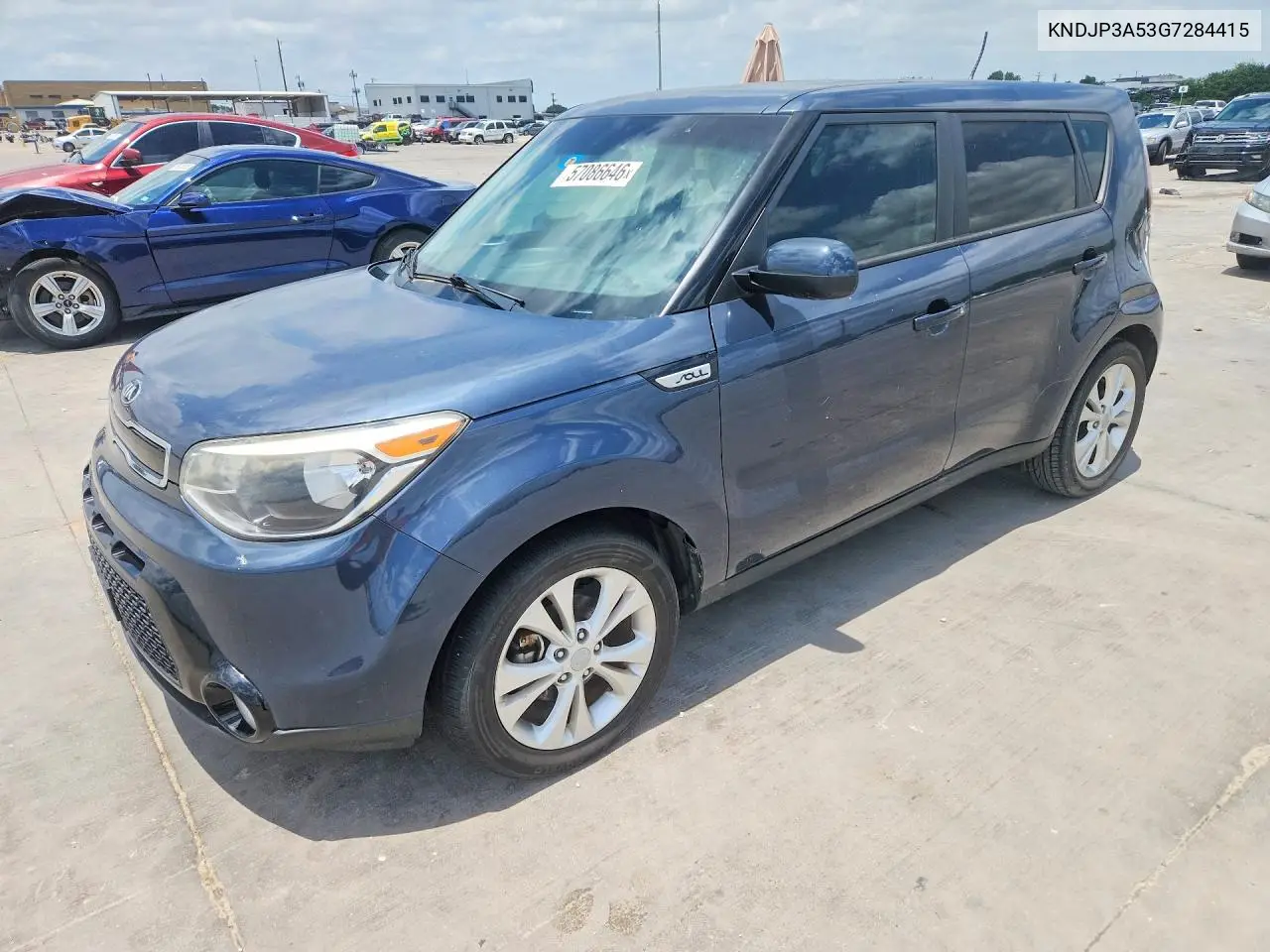 2016 Kia Soul + VIN: KNDJP3A53G7284415 Lot: 57086646