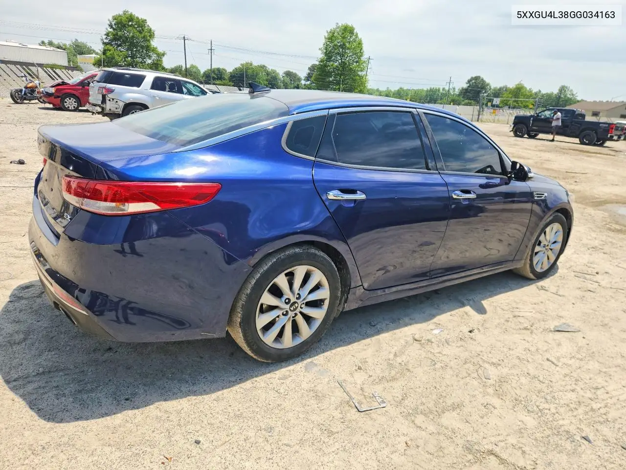 2016 Kia Optima Ex VIN: 5XXGU4L38GG034163 Lot: 57671136