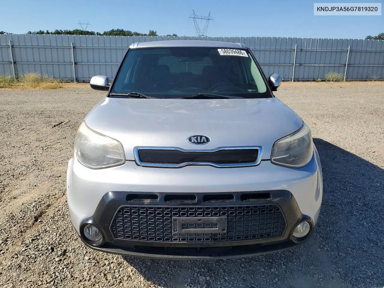 2016 Kia Soul + VIN: KNDJP3A56G7819320 Lot: 58039486