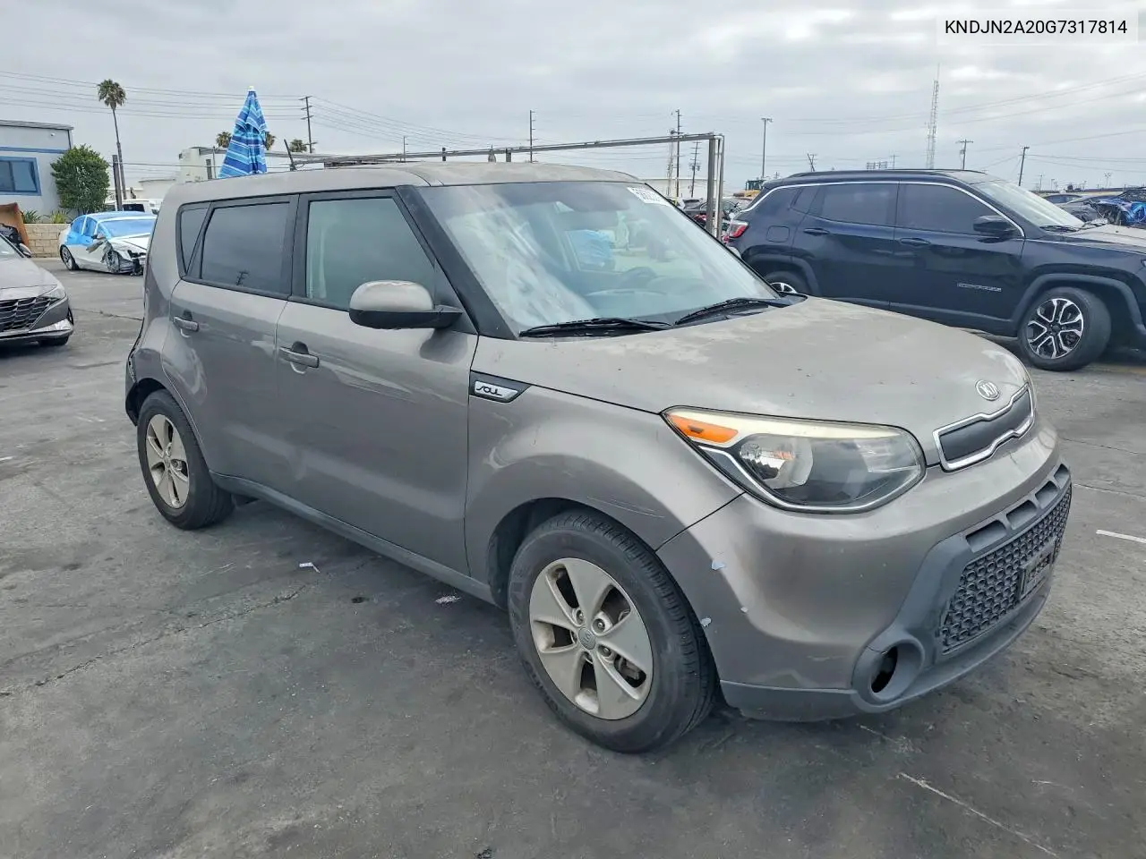 2016 Kia Soul Base VIN: KNDJN2A20G7317814 Lot: 58623216