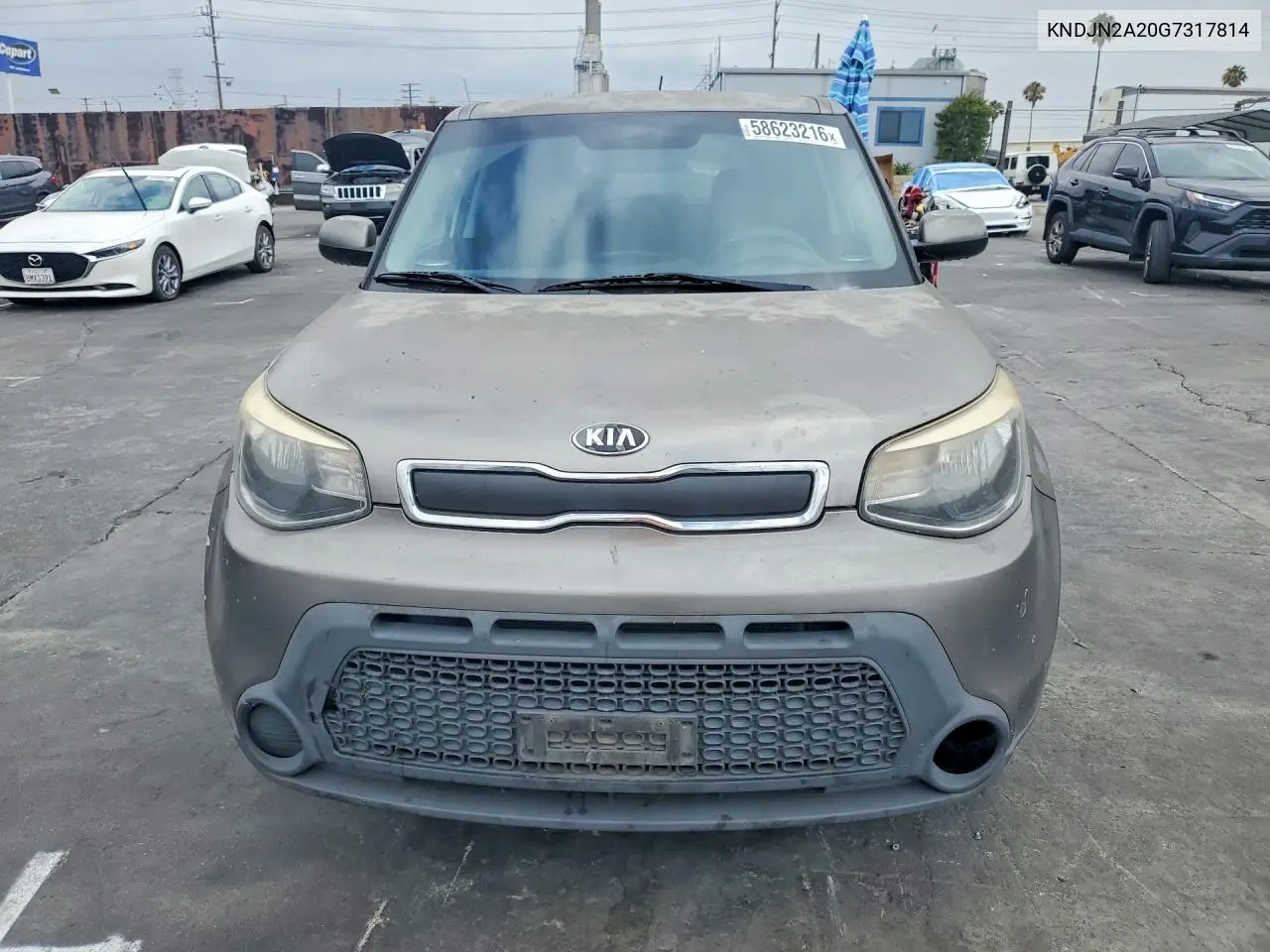 2016 Kia Soul Base VIN: KNDJN2A20G7317814 Lot: 58623216
