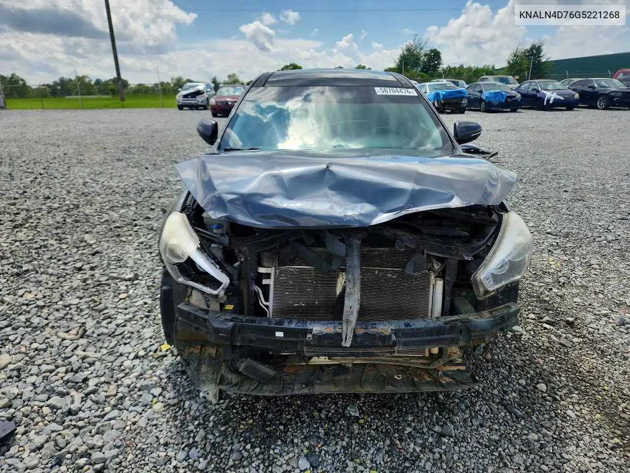 2016 Kia Cadenza Luxury VIN: KNALN4D76G5221268 Lot: 58704476