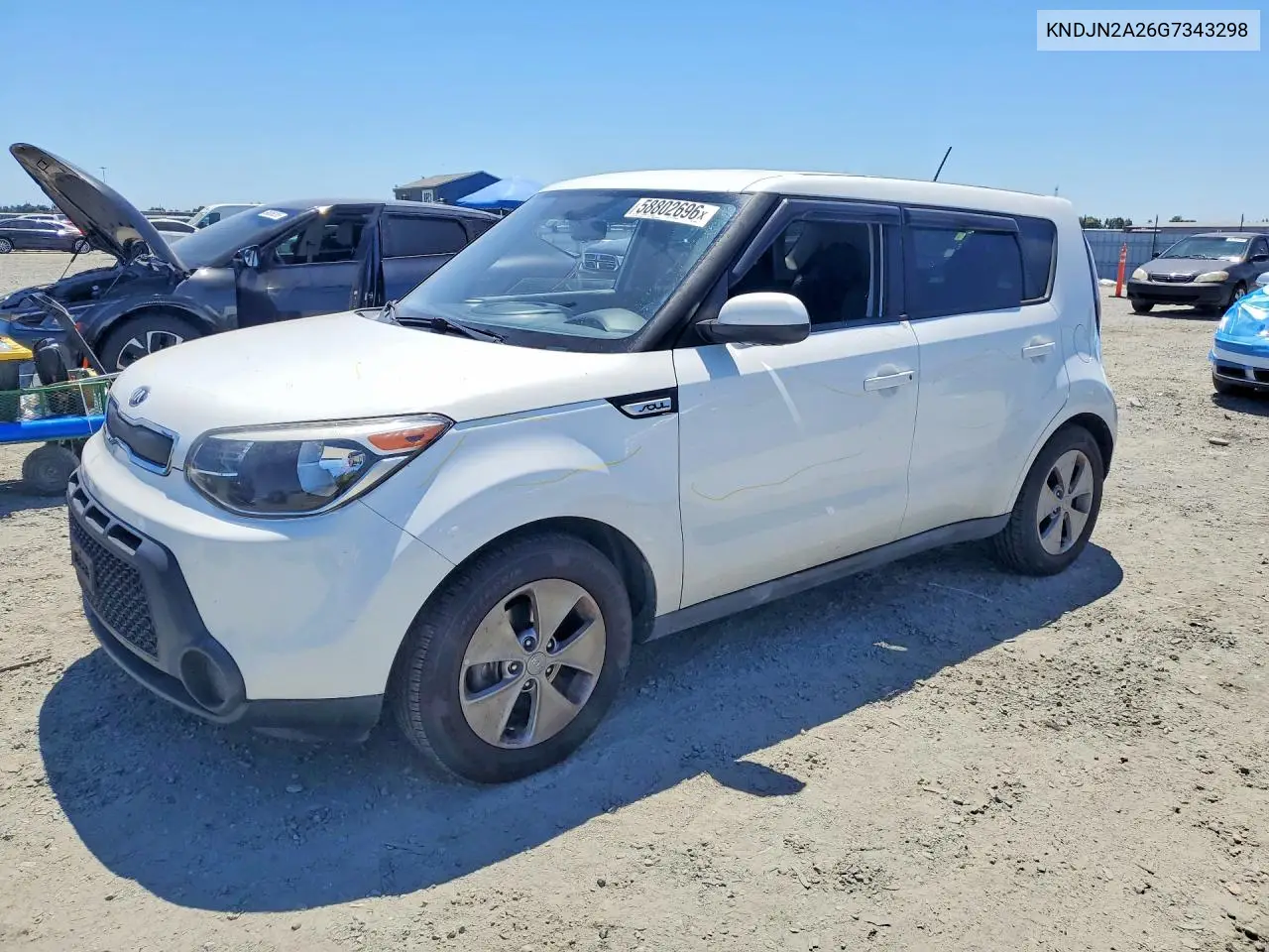 2016 Kia Soul Base VIN: KNDJN2A26G7343298 Lot: 58802696