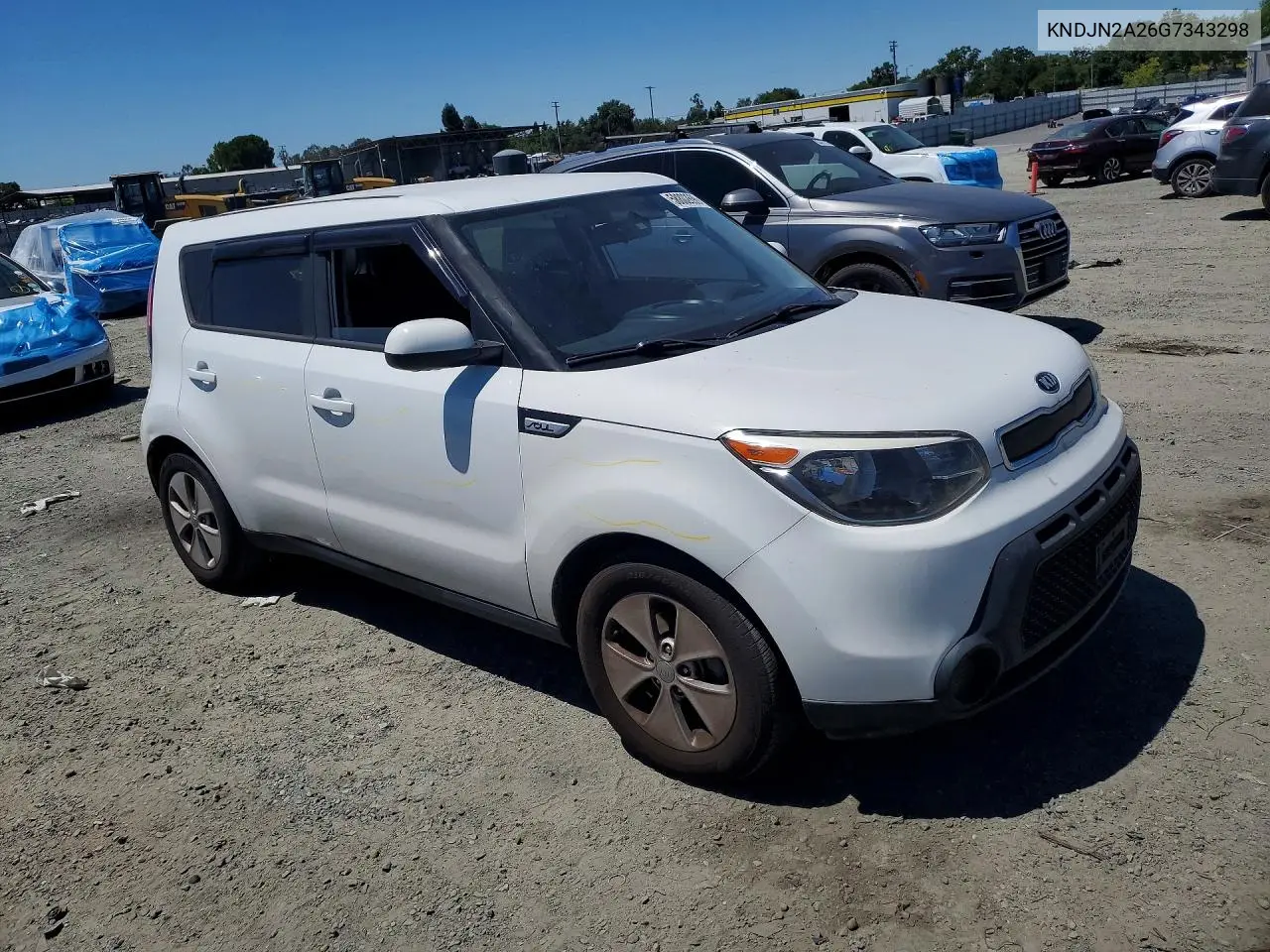 2016 Kia Soul Base VIN: KNDJN2A26G7343298 Lot: 58802696