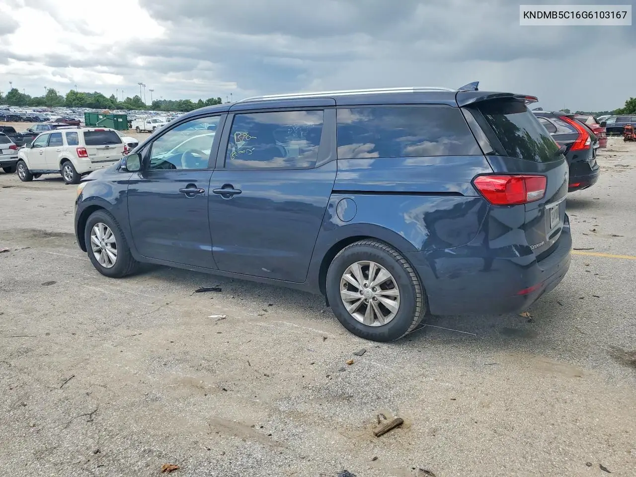 2016 Kia Sedona Lx VIN: KNDMB5C16G6103167 Lot: 58824986