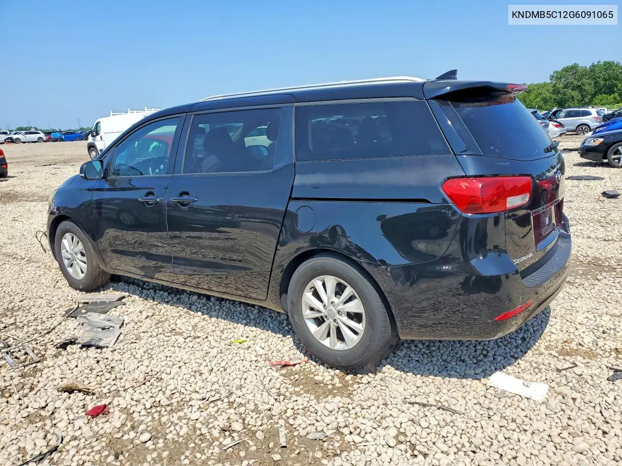 2016 Kia Sedona Lx VIN: KNDMB5C12G6091065 Lot: 59588326
