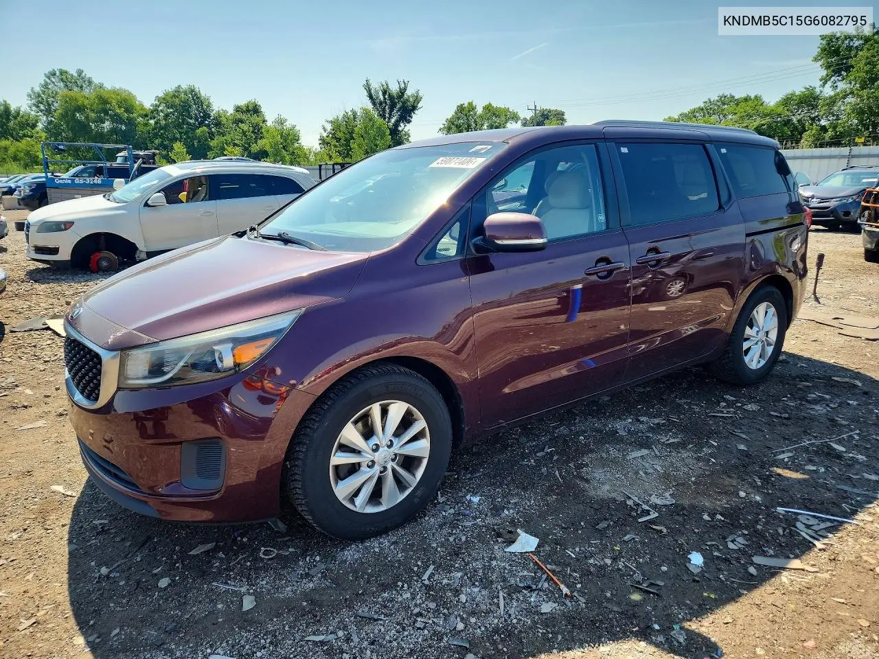 2016 Kia Sedona Lx VIN: KNDMB5C15G6082795 Lot: 59874406