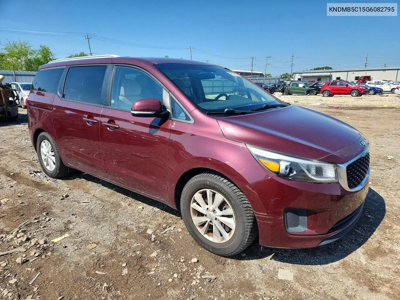 2016 Kia Sedona Lx VIN: KNDMB5C15G6082795 Lot: 59874406