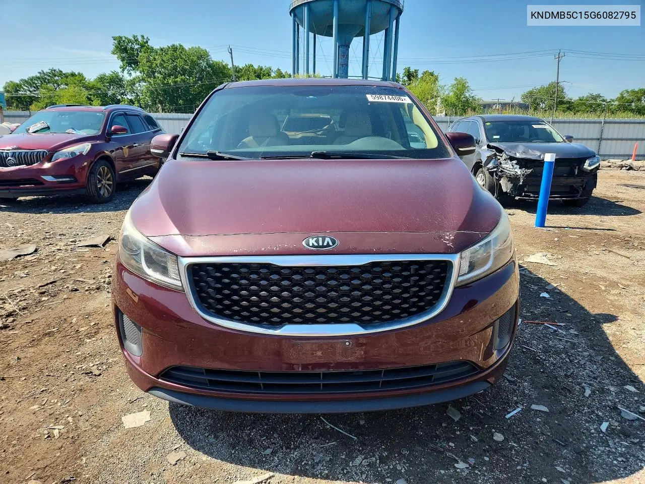 2016 Kia Sedona Lx VIN: KNDMB5C15G6082795 Lot: 59874406