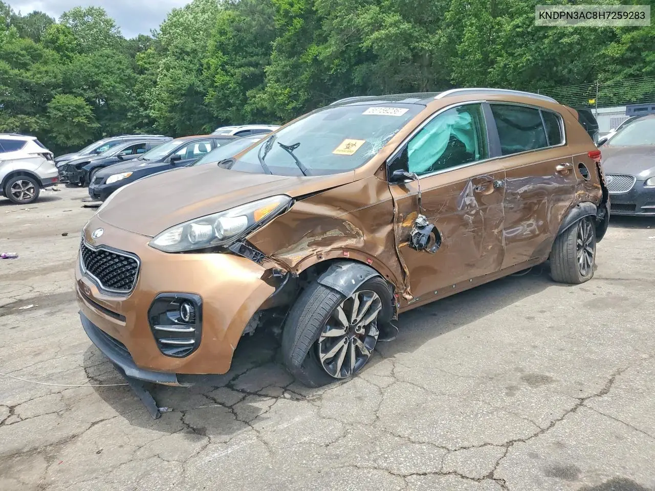 2017 Kia Sportage Ex VIN: KNDPN3AC8H7259283 Lot: 56159236