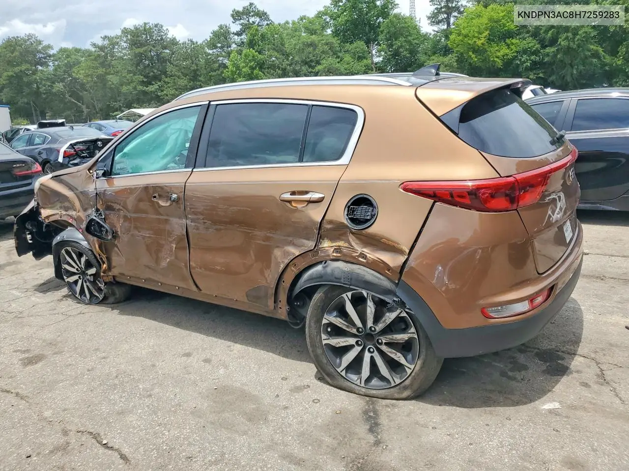 2017 Kia Sportage Ex VIN: KNDPN3AC8H7259283 Lot: 56159236
