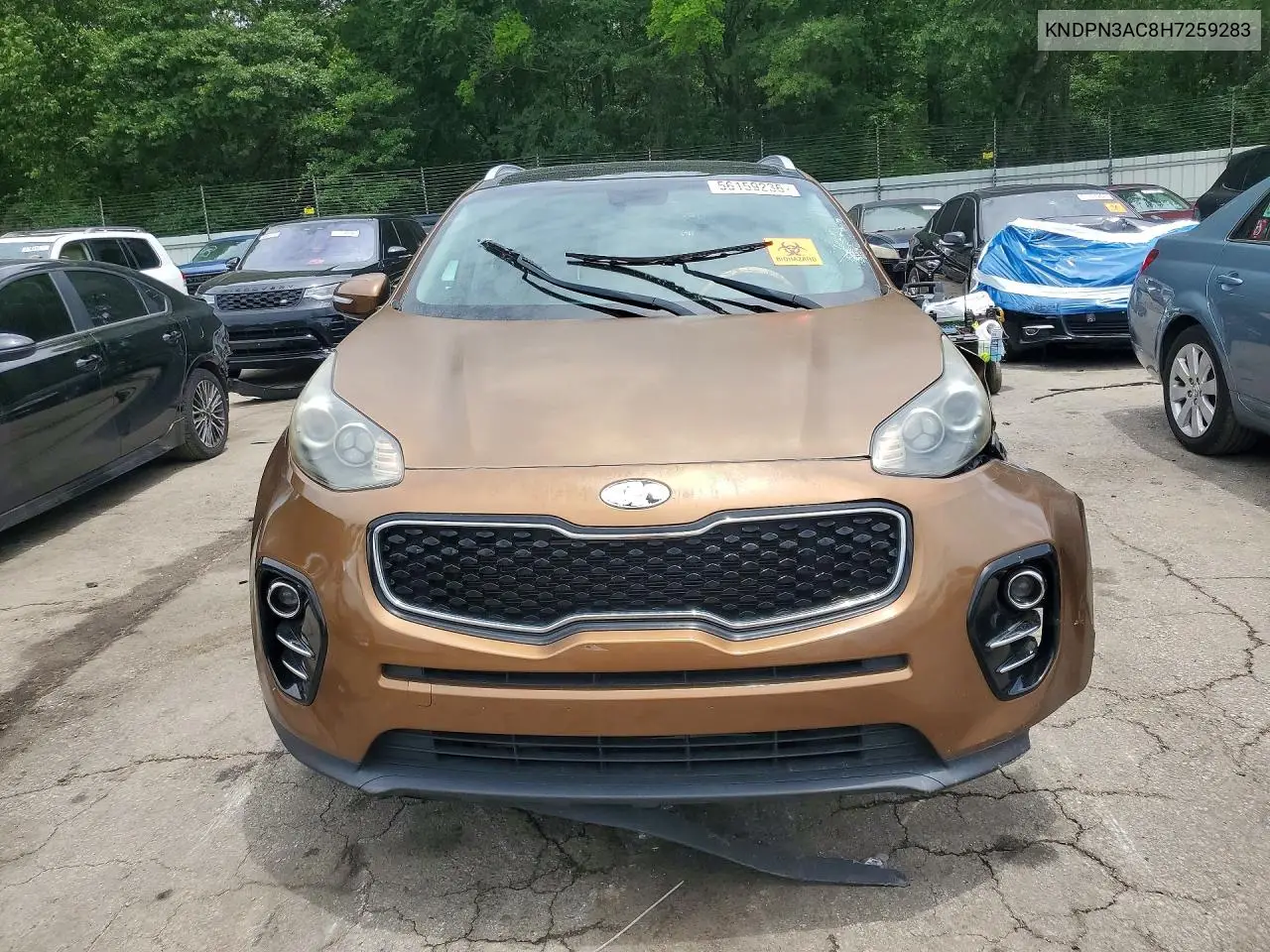 2017 Kia Sportage Ex VIN: KNDPN3AC8H7259283 Lot: 56159236