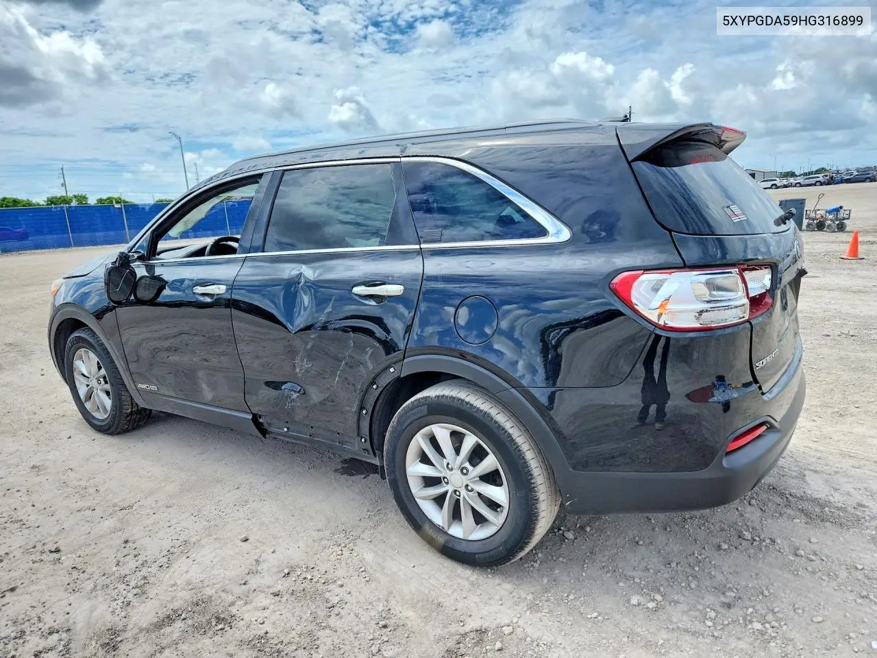 2017 Kia Sorento Lx V6 VIN: 5XYPGDA59HG316899 Lot: 56637386