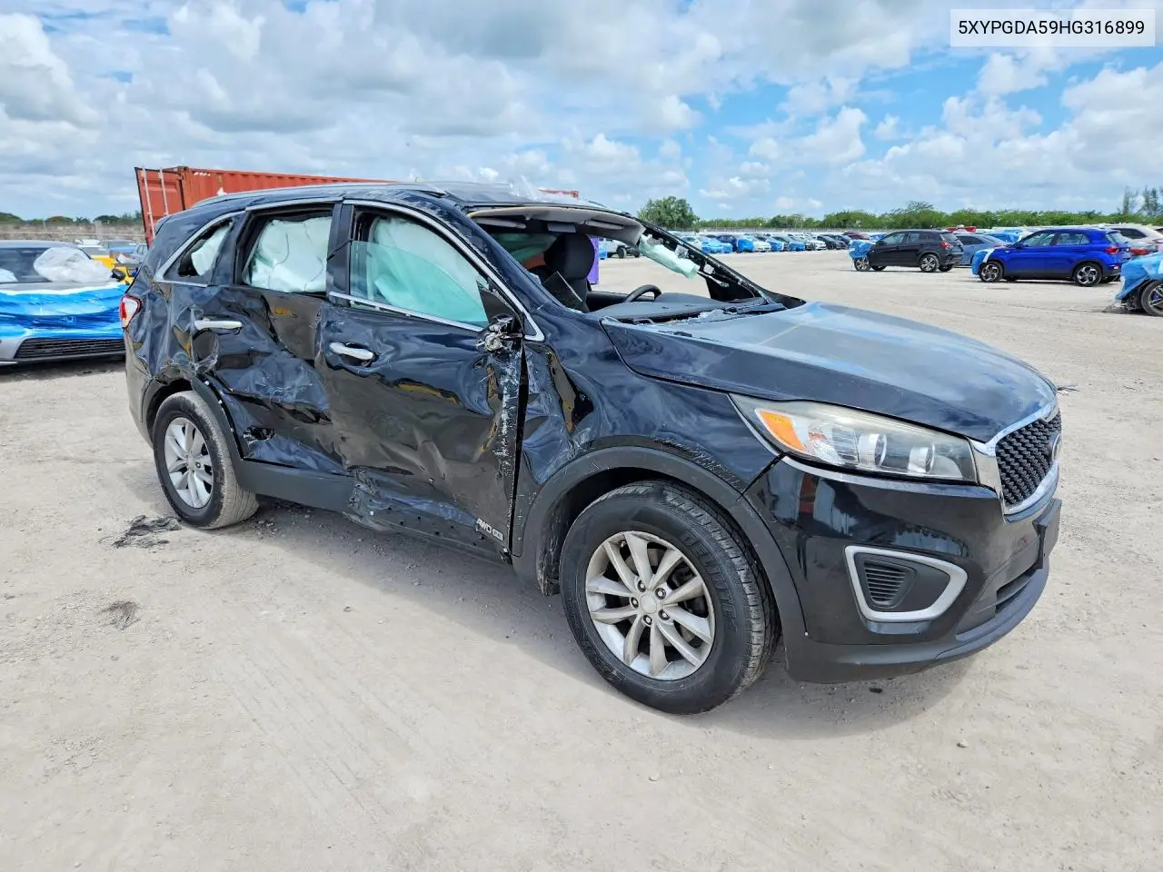 2017 Kia Sorento Lx V6 VIN: 5XYPGDA59HG316899 Lot: 56637386