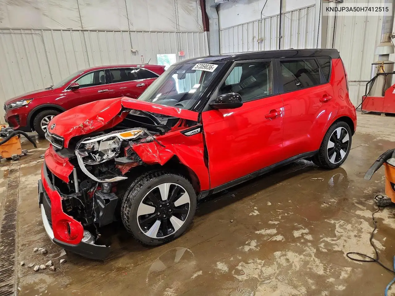 2017 Kia Soul + VIN: KNDJP3A50H7412515 Lot: 57359836
