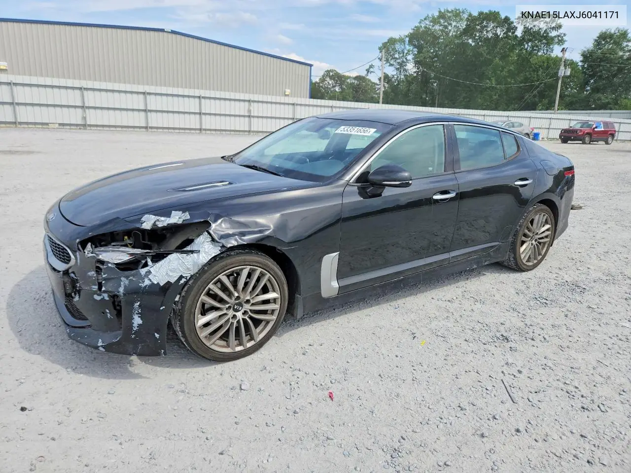 2018 Kia Stinger Base VIN: KNAE15LAXJ6041171 Lot: 53351656