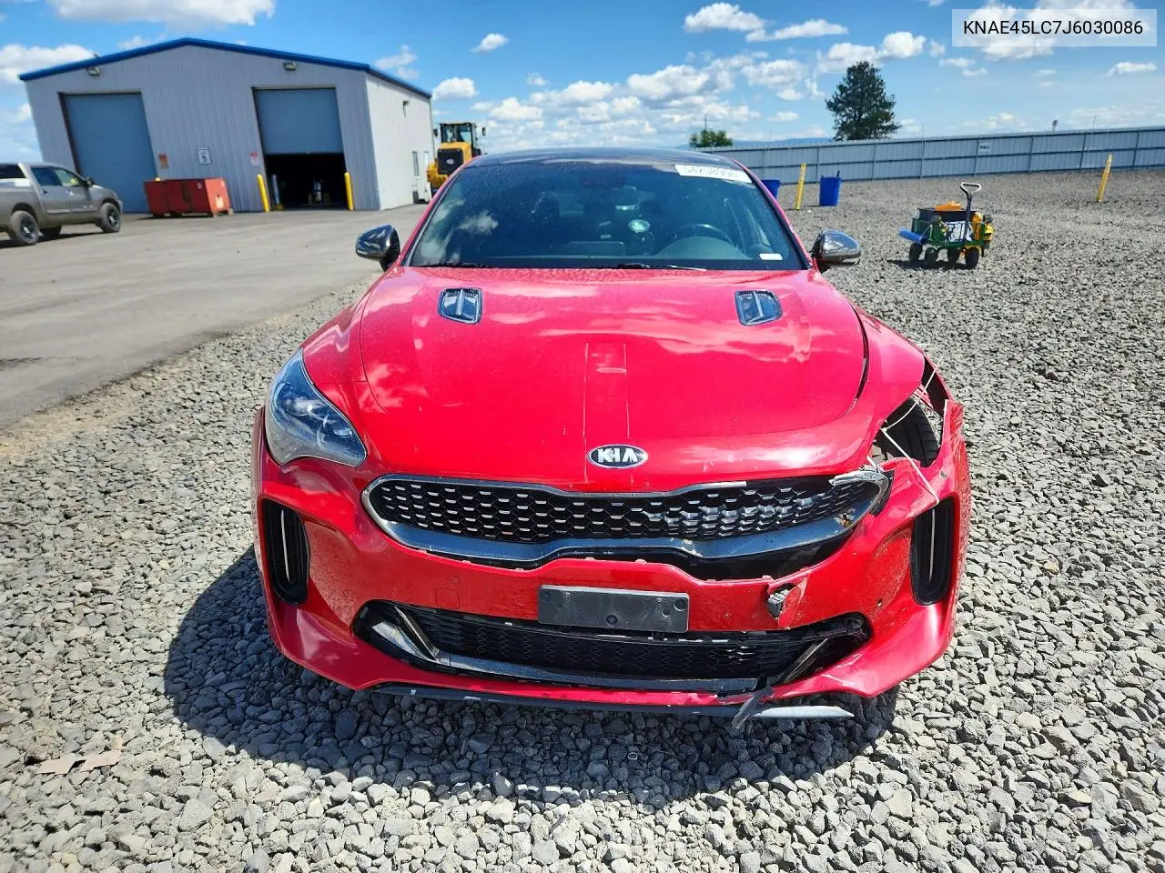 2018 Kia Stinger Gt1 VIN: KNAE45LC7J6030086 Lot: 54258996