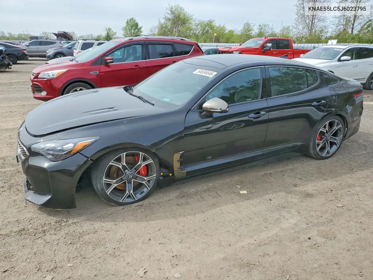 2018 Kia Stinger Gt2 VIN: KNAE55LC5J6023795 Lot: 54634646