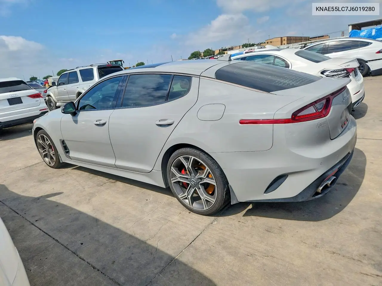 2018 Kia Stinger Gt2 VIN: KNAE55LC7J6019280 Lot: 55402486