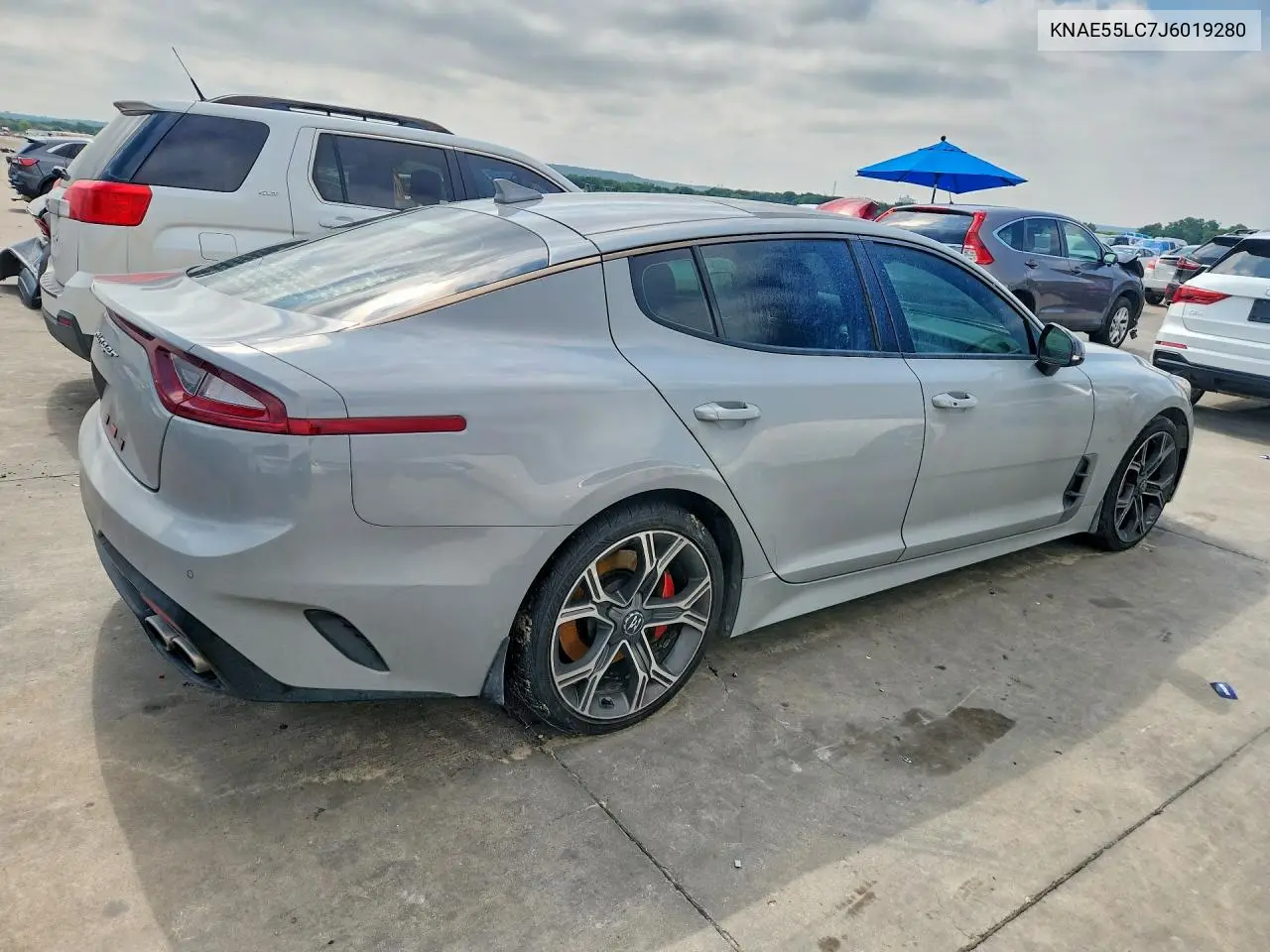 2018 Kia Stinger Gt2 VIN: KNAE55LC7J6019280 Lot: 55402486