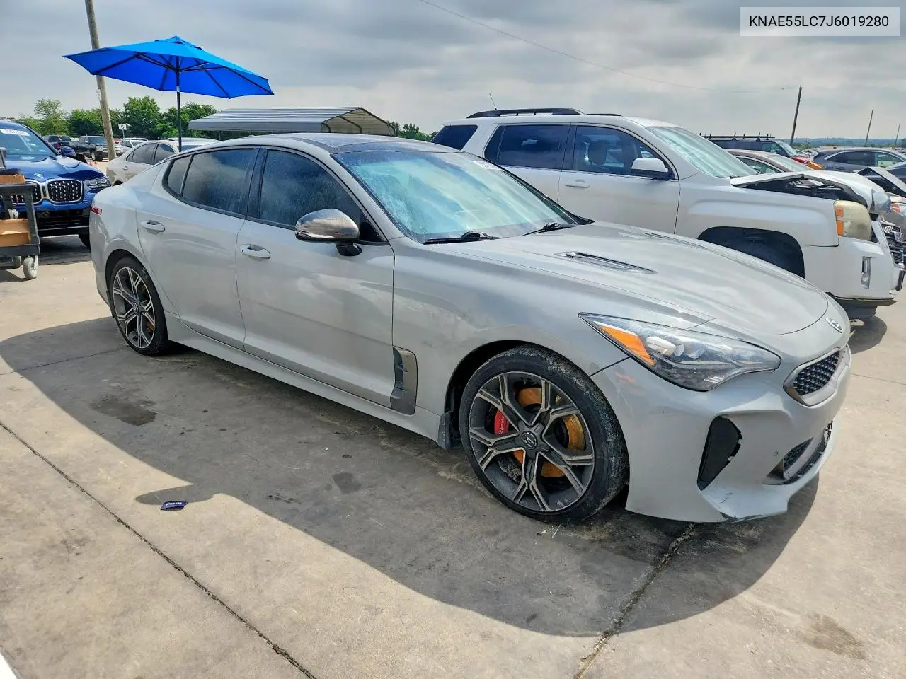 2018 Kia Stinger Gt2 VIN: KNAE55LC7J6019280 Lot: 55402486