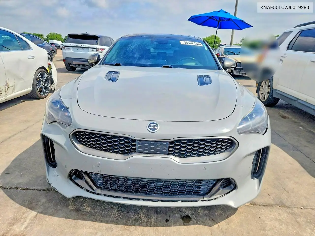 2018 Kia Stinger Gt2 VIN: KNAE55LC7J6019280 Lot: 55402486