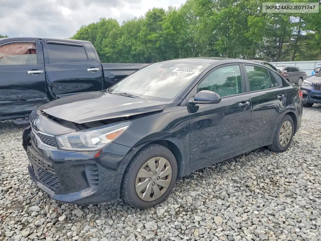 2018 Kia Rio S VIN: 3KPA24AB2JE071747 Lot: 55683556