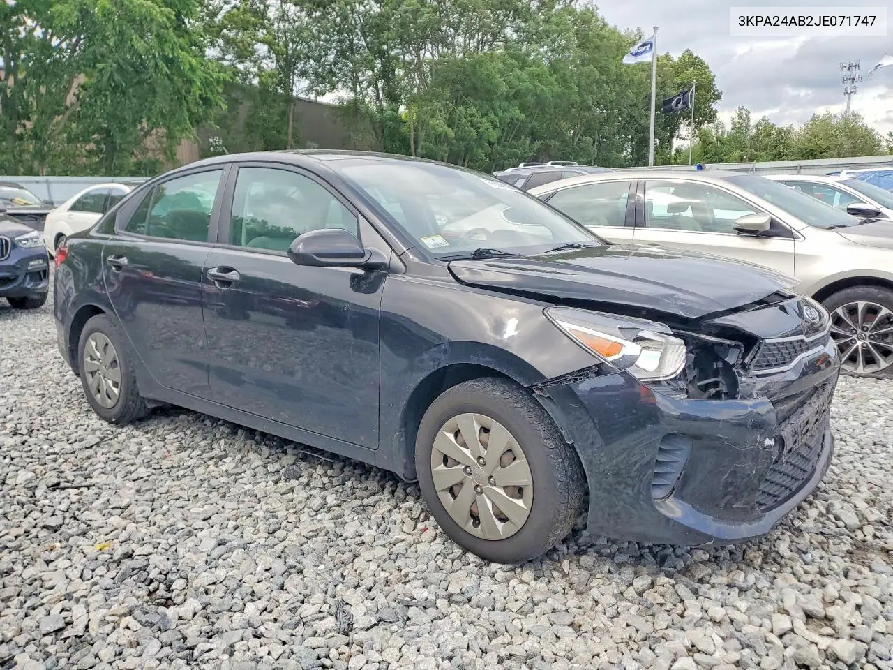 2018 Kia Rio S VIN: 3KPA24AB2JE071747 Lot: 55683556