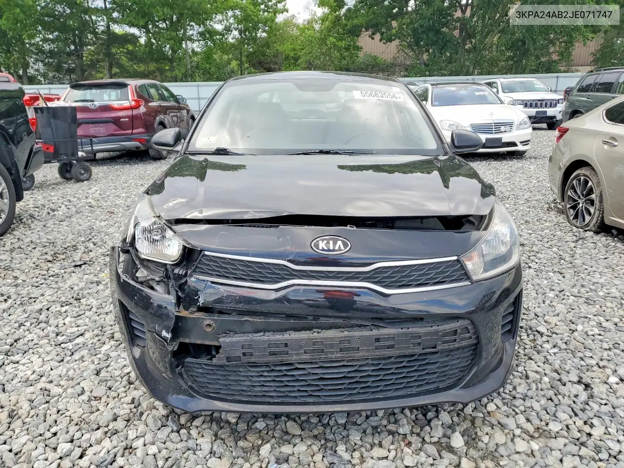 2018 Kia Rio S VIN: 3KPA24AB2JE071747 Lot: 55683556