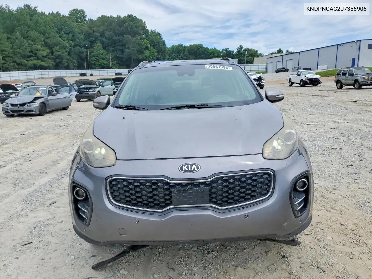 2018 Kia Sportage Ex VIN: KNDPNCAC2J7356906 Lot: 55961996