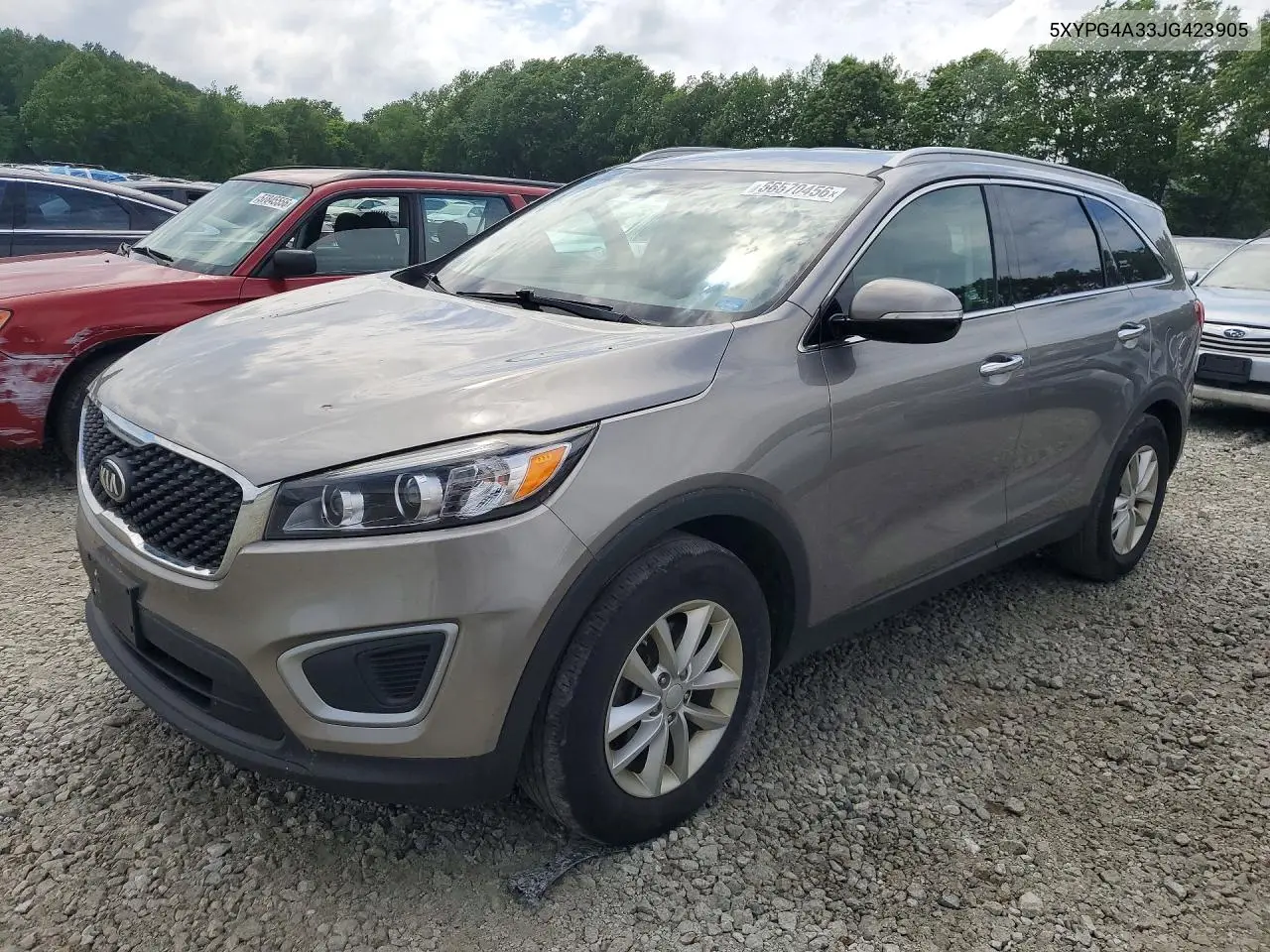 2018 Kia Sorento Lx VIN: 5XYPG4A33JG423905 Lot: 56570456