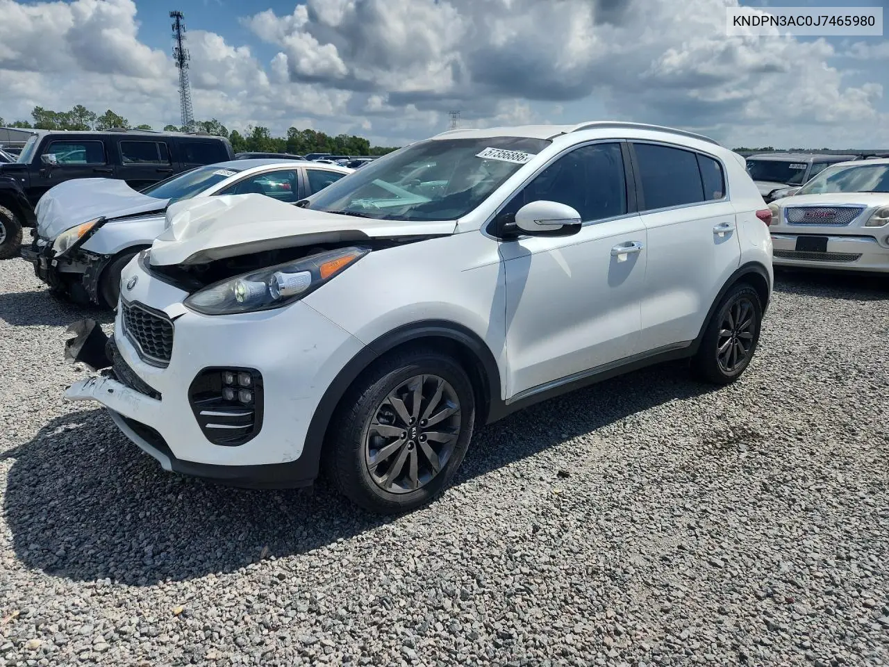 2018 Kia Sportage Ex VIN: KNDPN3AC0J7465980 Lot: 57356886