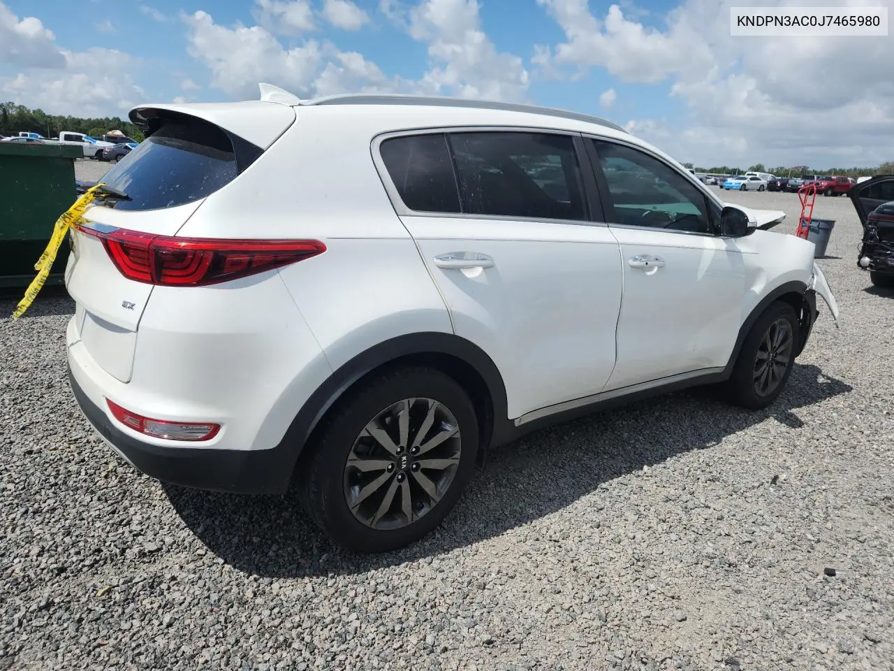 2018 Kia Sportage Ex VIN: KNDPN3AC0J7465980 Lot: 57356886
