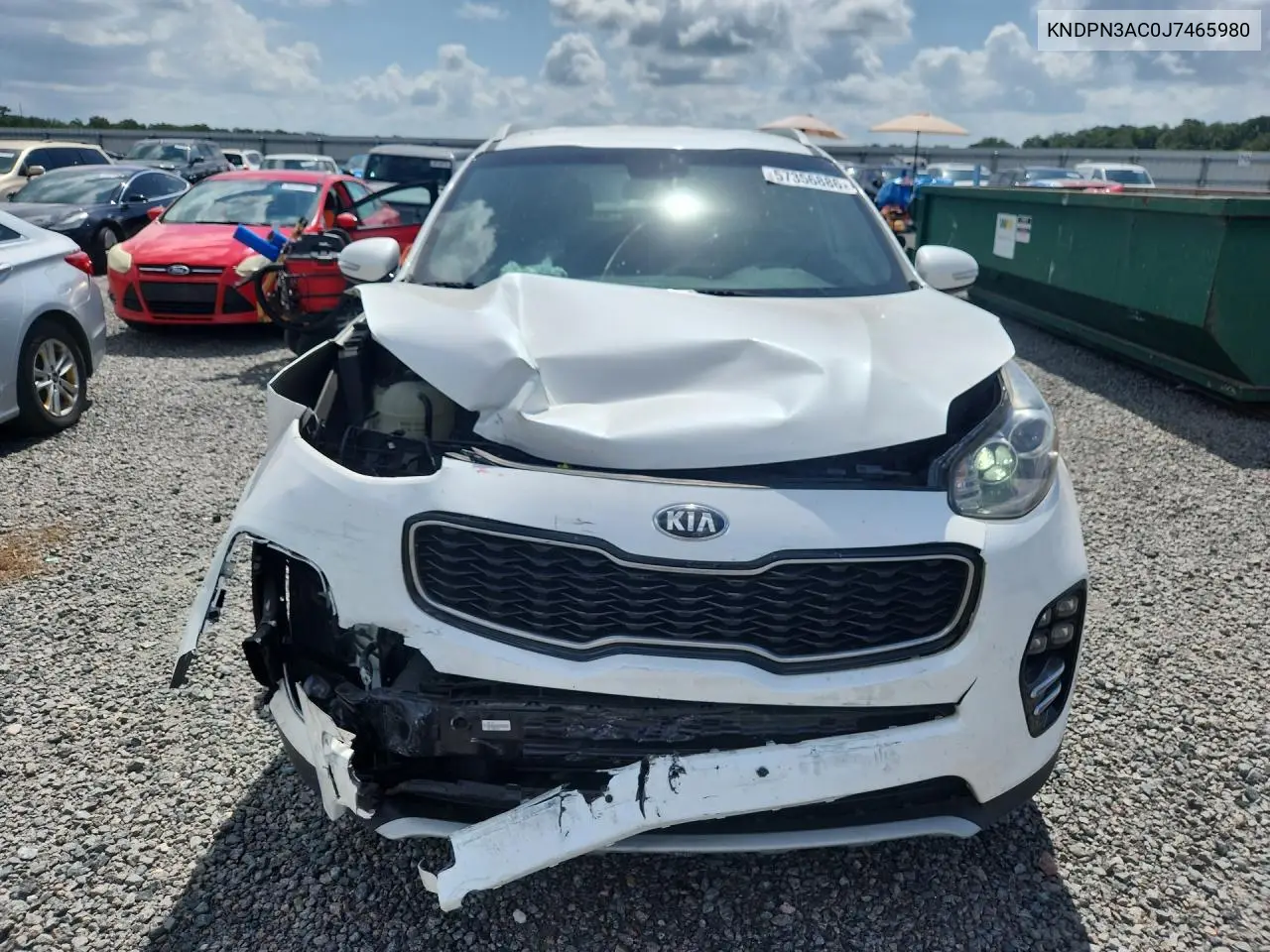 2018 Kia Sportage Ex VIN: KNDPN3AC0J7465980 Lot: 57356886