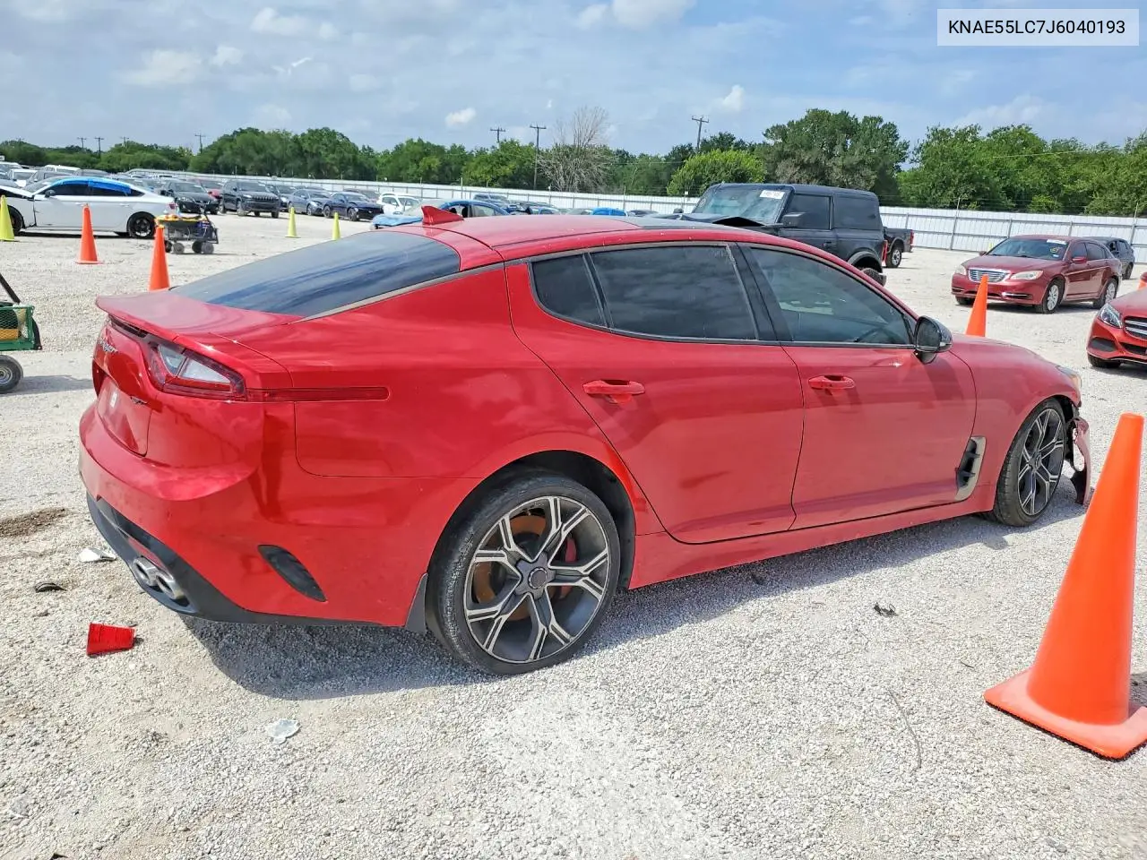 2018 Kia Stinger Gt2 VIN: KNAE55LC7J6040193 Lot: 57370676