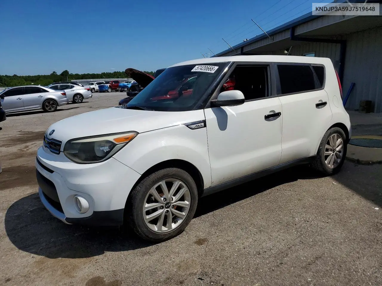 2018 Kia Soul + VIN: KNDJP3A59J7519648 Lot: 57420666
