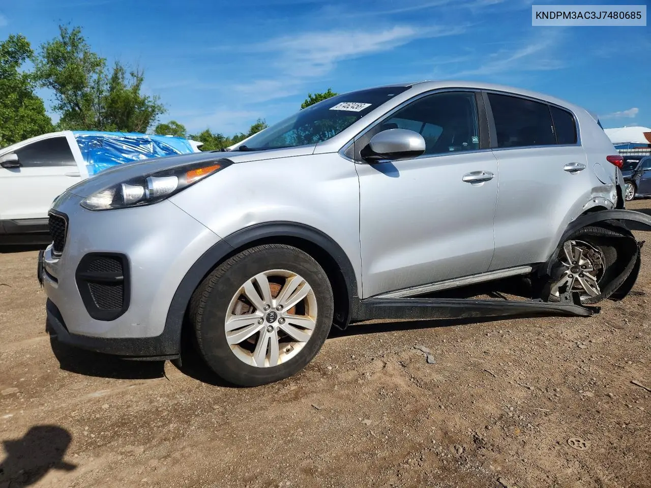 2018 Kia Sportage Lx VIN: KNDPM3AC3J7480685 Lot: 57462456