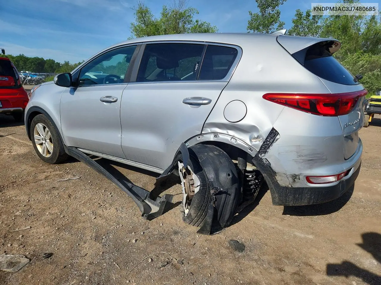 2018 Kia Sportage Lx VIN: KNDPM3AC3J7480685 Lot: 57462456
