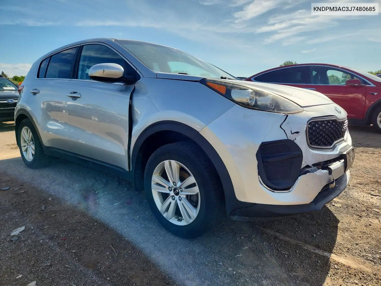2018 Kia Sportage Lx VIN: KNDPM3AC3J7480685 Lot: 57462456