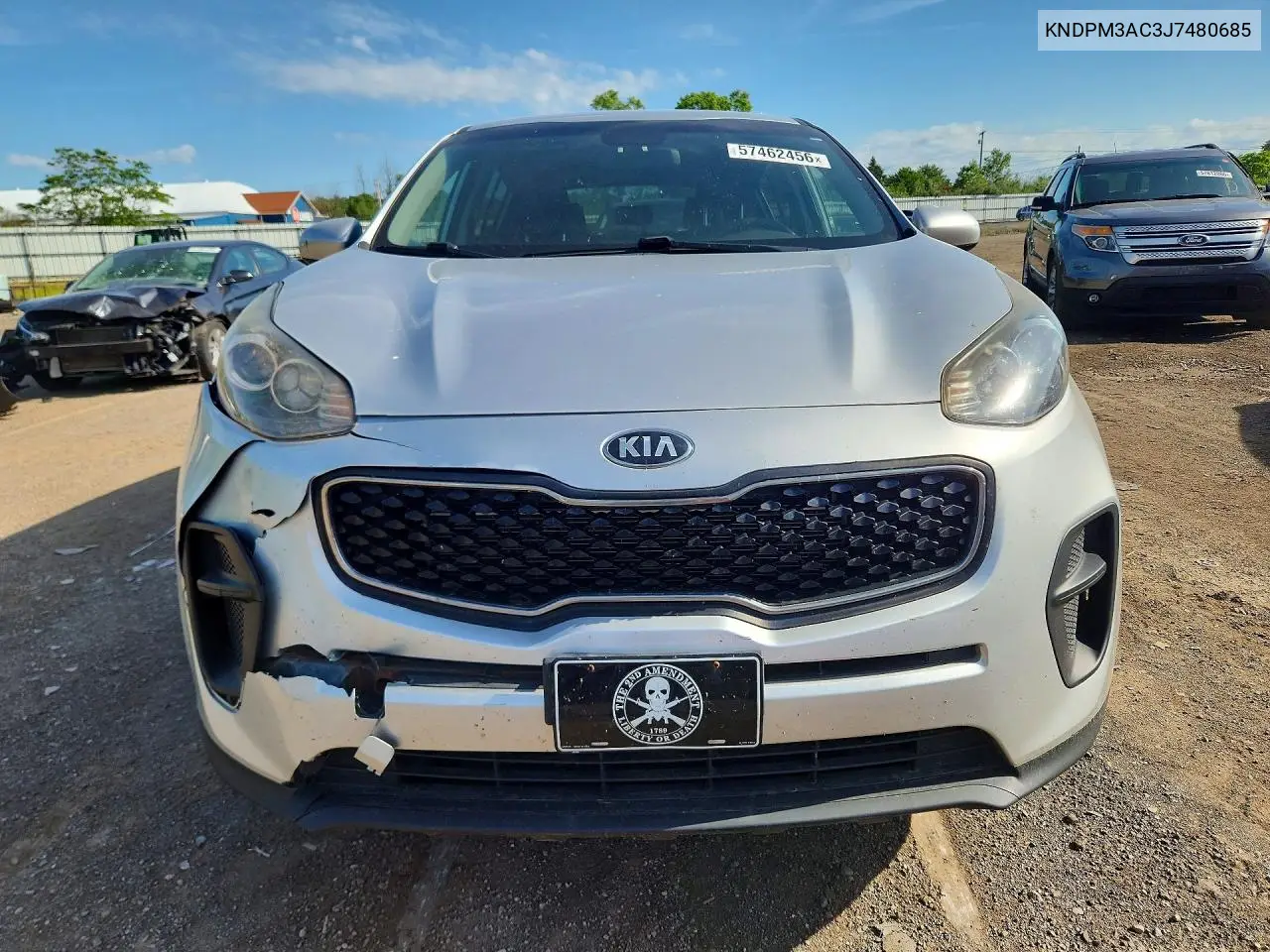 2018 Kia Sportage Lx VIN: KNDPM3AC3J7480685 Lot: 57462456