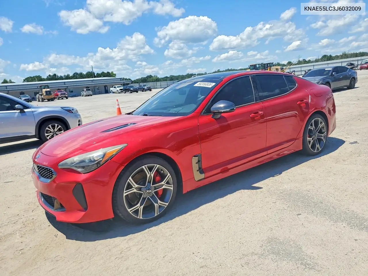 2018 Kia Stinger Gt2 VIN: KNAE55LC3J6032009 Lot: 58356806