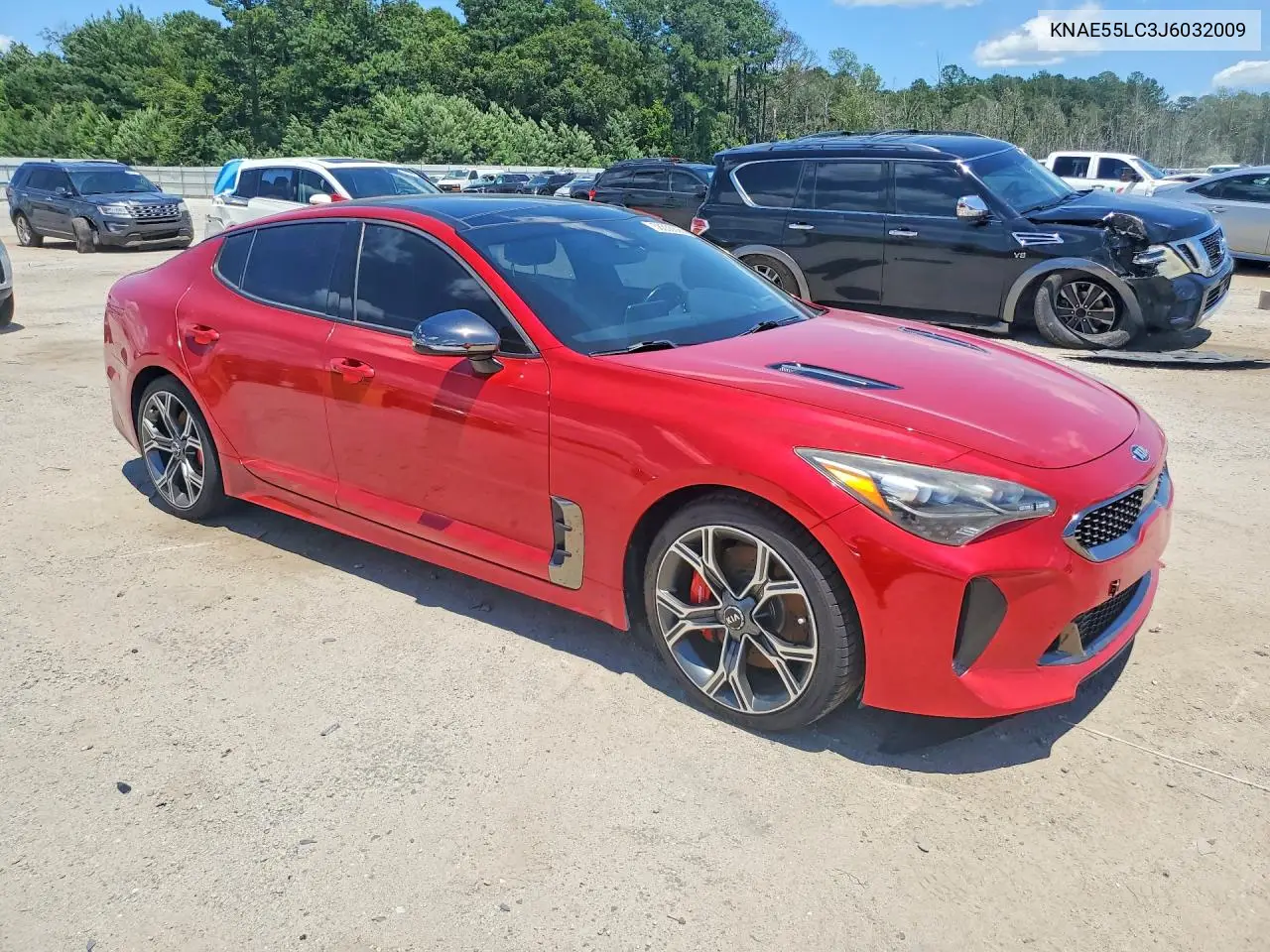 2018 Kia Stinger Gt2 VIN: KNAE55LC3J6032009 Lot: 58356806