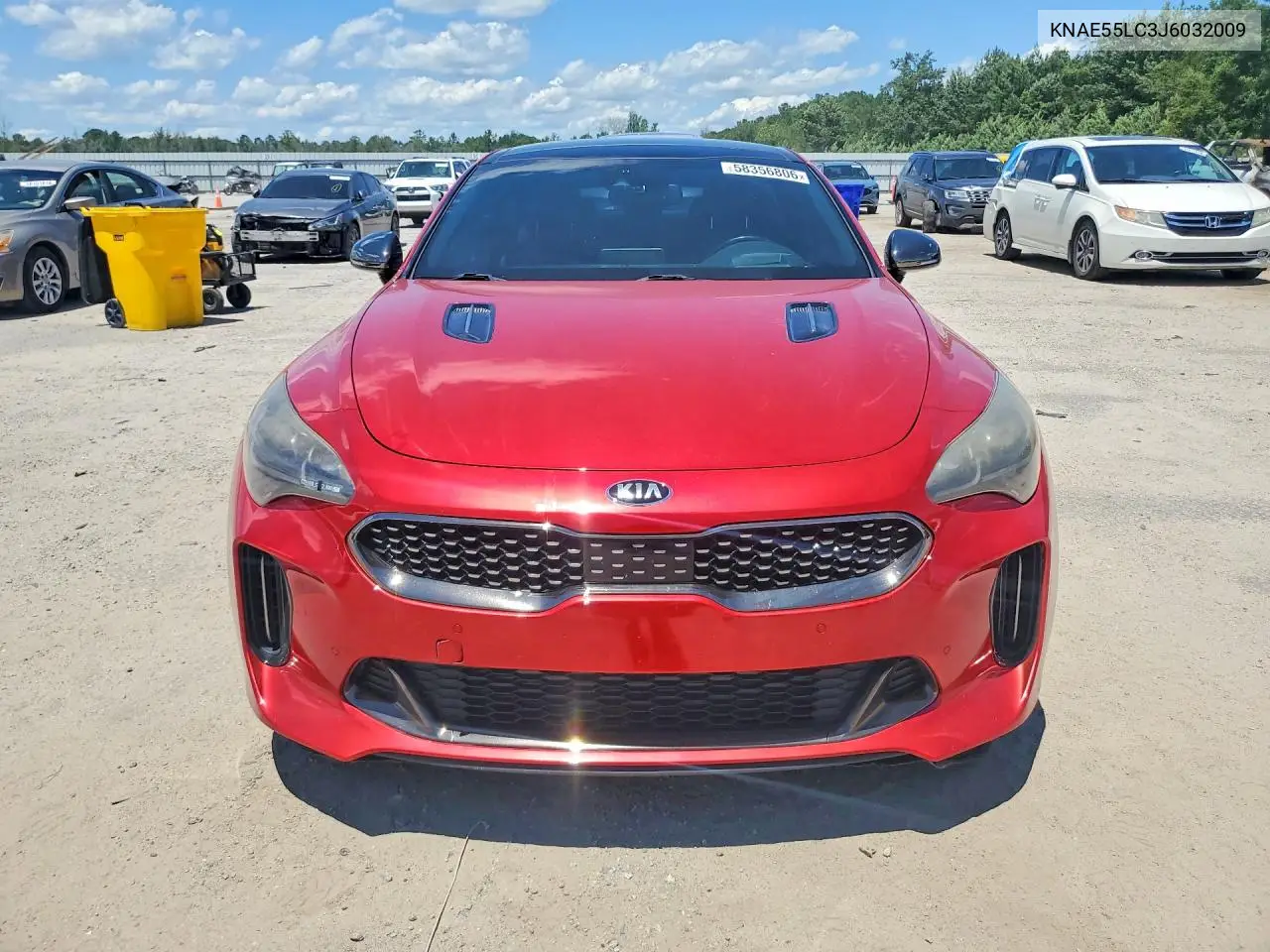 2018 Kia Stinger Gt2 VIN: KNAE55LC3J6032009 Lot: 58356806